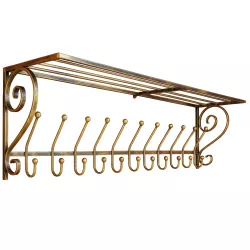 Wieszak kuty na ubrania 100 cm – ręcznie robiony z polskiej stali